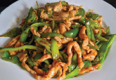 Shred Pork Capsicum — Chinese dish at Pokhara Chinese Restaurant